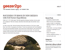 Tablet Screenshot of geezer2go.com